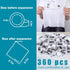 LOVEINUSA Compressed Towels Bulk, 360PCS Mini Coin Tissues, Portable Disposable Travel Towels for Camping and Hiking