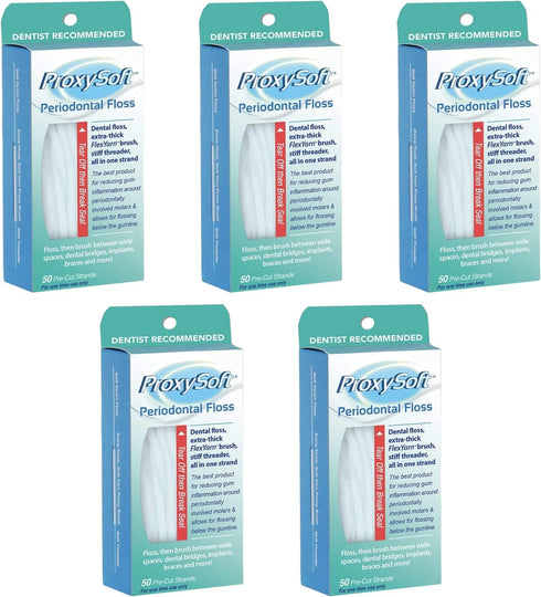 ProxySoft Periodontal Floss 5pk 250 Strands