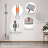 85” Baseboard Cleaner Tool with Handle, 180° Rotating Wall Mop, 6 Reusable Pads, Multifunctional Scrapper, Extension