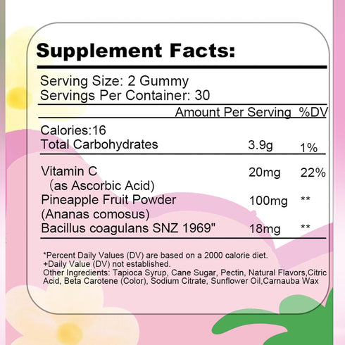 Moxca Gummies Womens Health Probiotic | Vegan Probiotic Supplement with Bacillus Coagulans for Gut & pH Balance | Daily
