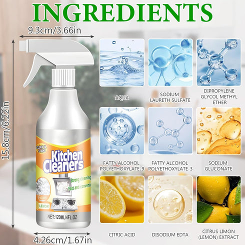 Holyarm etc2PCS Kitchen Foam Cleaner,Stubborn Stains Cleaner,Powerful Clean Kitchen Oil Stains,All Purpose Cleaner
