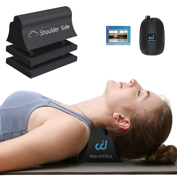 WANYIDA Neck and Shoulder Relaxer - Neck Stretcher Chiropractic Pillows for Pain Relief, Cervical Traction Device