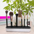 TANG SONG 2 PCS Silicone Makeup Brush Holder, Cosmetic Storage Box Desktop Organizers (Black)