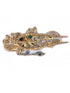 Women's Vintage Crystal Butterfly Hair Clip Head Wear - Beauty Tools (Blue)