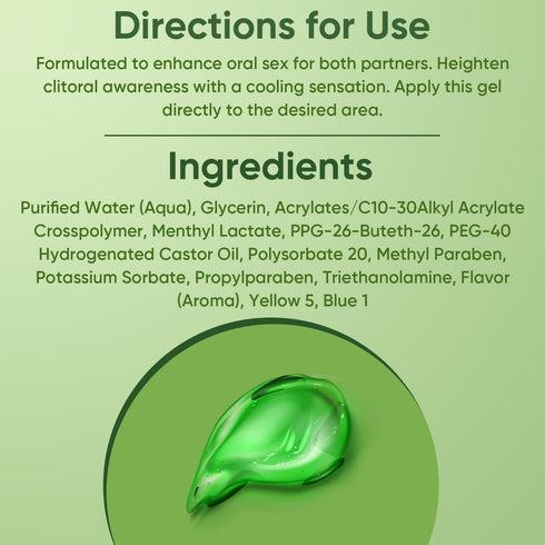 Passion Spearmint Vaginal Sensitizer Gel - Refreshing Comfort