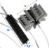 Holikme 30 Feet Dryer Vent Cleaner Kit, Flexible Lint Brush with Drill Attachment, Extends for Easy Cleaning, Grey