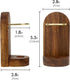 Linkidea Electric Razor Holder Stand Wall Mount, Self Adhesive Razor Hanger, Wooden Utility Storage Electric Shaver Bathroom Shower Storage Organizer