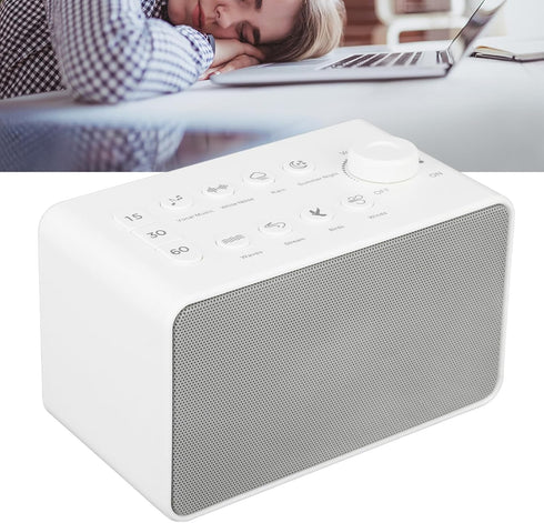 Xcello S16 8 White Noise Machine USB Rechargeable Portable Sound Machine with Sounds for Relaxation