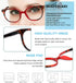 OCCI CHIARI Magnifier Glasses for Reading, Rainbow Eyewear Lady's Frame