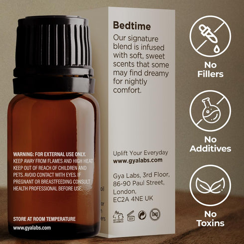 Gya Labs Bedtime Essential Oil Blend for Diffuser- 100% Natural Aromatherapy Bedtime Oil for Sleep, Calming & Relaxing (0.34 fl oz)