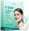 PLANTIFIQUE V-Line Collagen Mask for Face, 5 PCS Chin Strap for Skin Firming