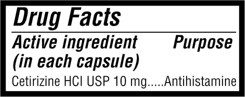 Cetirizine Hcl - 10mg Softgel, 40 Count