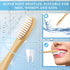 100 Packs Prepasted Disposable Toothbrush, Bamboo Handles, Individually Wrapped, Homeless Gift Set