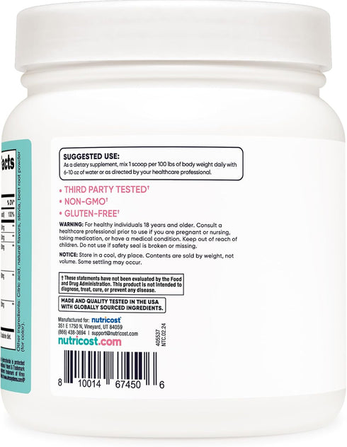 Nutricost Creatine Monohydrate Powder for Women, Micronized Strawberry Lemonade, 100 Servings, Vegetarian, Non-GMO