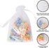 50PCS Organza Bags, 4x6 inches Small Drawstring Mesh Bags for Jewelry Gift Packaging, Party, and Festival (White)