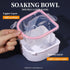 Teenitor Nail Soaking Bowl, Gel Polish Dip Powder Remover, Manicure Tools, Cuticle Remover, Nail Brush, Pusher