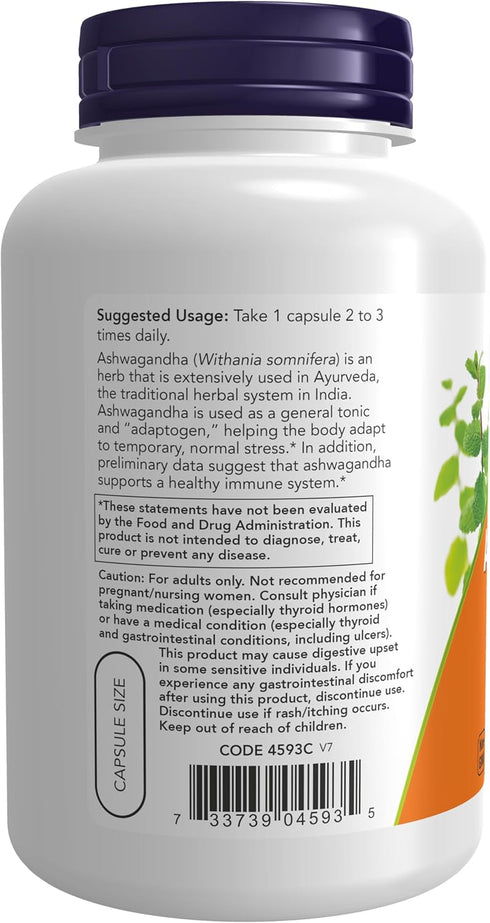 Now Foods Ashwagandha Extract 450 mg, 180 Capsules