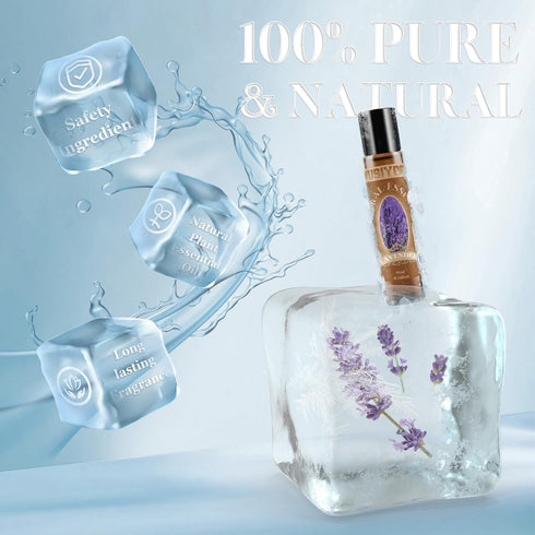 wusiyork 10ML 100% 0.34 Oz/Lavender Lavender Essential Oil - Pure and Natural Therapeutic Grade Oils for Aromatherapy
