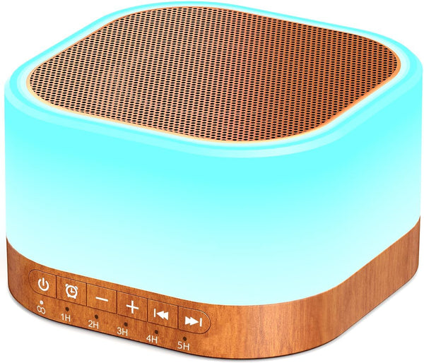 SleeZOO Sound Machine White Noise Machine with 25 Soothing Sounds 12 Colors Light