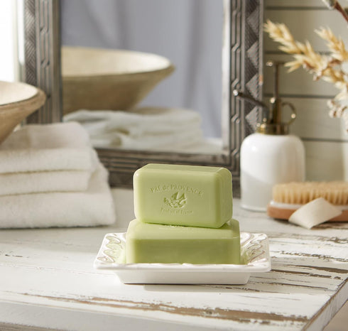 Pre de Provence Artisanal Soap Bar, Green Tea, Natural French Skincare, 5.3 Ounce