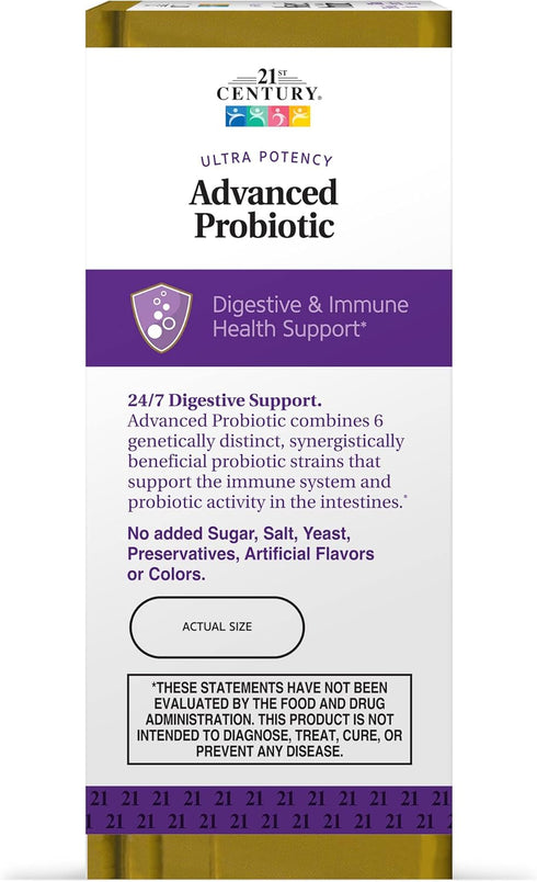 21st Century Advanced Probiotic Capsules, 60 Count