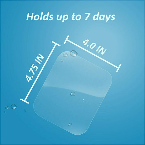 Nexcare Tegaderm Waterproof Transparent Dressing, 4 x 4.75 in, 4 Count - Dirtproof and Germproof