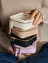 Small Clear Cosmetic Bag for Purse - Mini Makeup Bag for School, Waterproof Square Pouch with Zipper