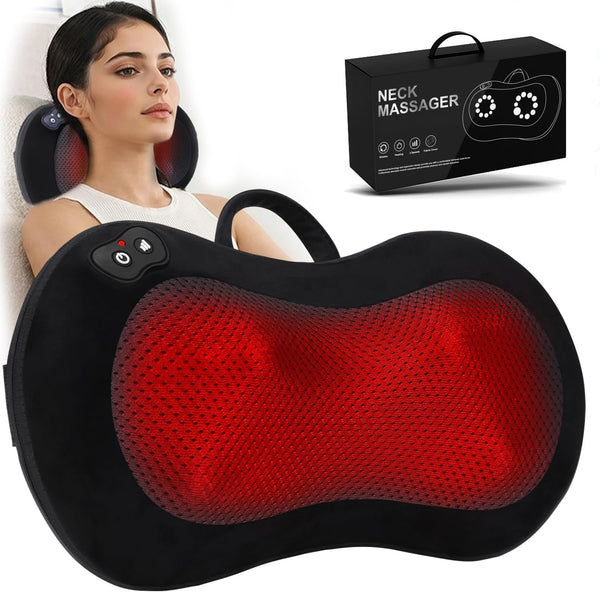 JUGOO Shiatsu Neck & Back Massager with Heat - Mothers Day Gifts for