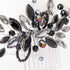 Yean Decorative Black Hair Comb with Baroque Rhinestones, Hair Accessories Headpiece for Women