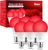 Verbeeck 670nm Red Light Bulb,6 Pack 9W E26 A19 Red Light Sleep Therapy