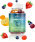 BeLive Prebiotic Fiber & Probiotic Gummies, 60Ct, High Strength Inulin, Digestive Support for Kids, Strawberry Flavor
