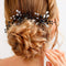 Unicra Black Hair Pins for Brides, Bridal Crystal Hair Piece Accessories for Women and Girls