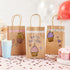 Juvale Paper Gift Bags with Handles, 12 Pack, 3x5.25x8.5 in Brown, Party Favor Bags