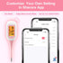Smart Basal Thermometer for Ovulation Tracking, Digital Oral Body Temperature Thermometer with Backlit, BBT Thermometer
