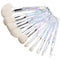 Kingtree Crystal Makeup Brush Set, 10PCS Sparkling Premium Brushes for Foundation, Blush, Concealer, Eyeshadow for Women