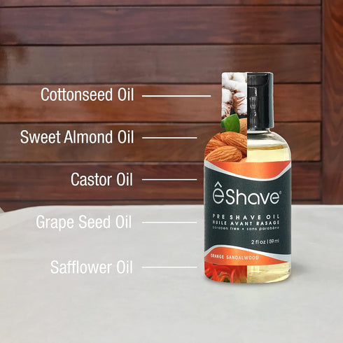 Pre Shave Oil for Men, Protects from Shaving Irritation and Razor Burn, All Natural, 2 oz