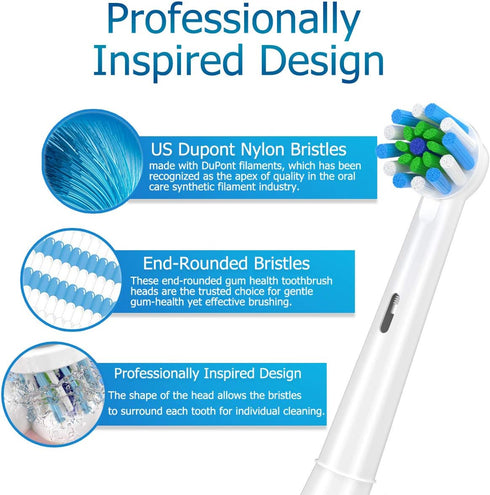 Schallcare 7000/Pro 1000/9600/ 5000/3000/8000/ 16 Replacement Toothbrush Heads Compatible with Braun Oral b and Smart