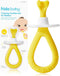 Frida Baby Training Toothbrush for Babies, Soft Silicone Bristles, Yellow