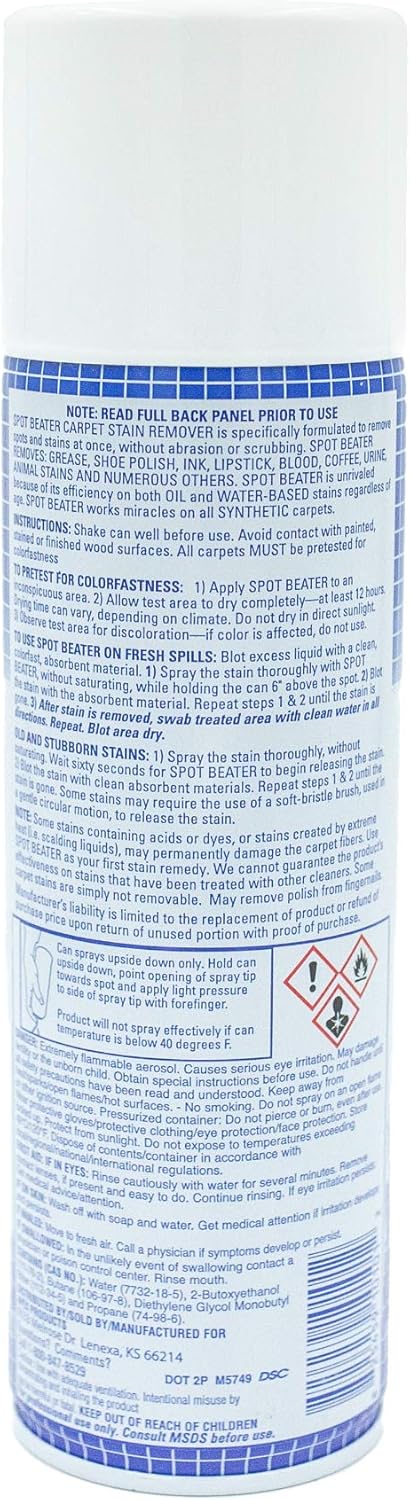 Spot Beater Instant Carpet Spot Remover, 16 Oz, Pack of 3 for Fresh, Old & Stubborn Stains