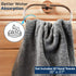 SIMPLI-MAGIC Hand Towels, Gray, 12 Count
