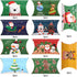 CCINEE Christmas Pillow Boxes - Xmas Candy Boxes with Red Ribbons, Santa Elk Gift Card Holder, 50PCS