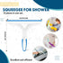 12 Pcs Squeegee for Shower Glass Door, 9.8'' Small Shower Squeegee Bulk with Hanging Hole for Bathroom and Car Cleaning