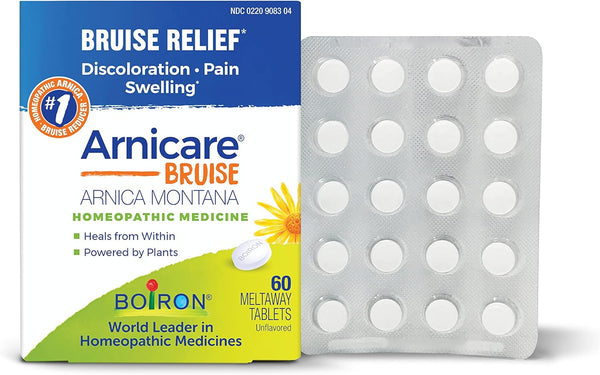 Boiron Arnicare Bruise - Relief for Pain or Swelling from Injuries, Discoloration of Bruises - 60 Tablets
