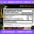 FRESH HEALTHCARE Elderberry Capsules, High Potency Black Elderberry with Zinc and Vitamin C for Immune Support