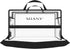 SHANY Clear PVC Water-Resistant Travel Tote Bag, Large See-Thru Bag with Adjustable Shoulder Straps and Zippered Pockets