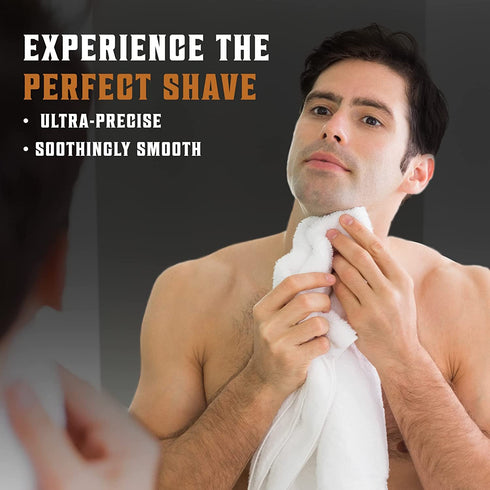 SHAVING REVOLUTION Long Handle Double Edge Safety Razor - Butterfly Open Razor with 10 Blades
