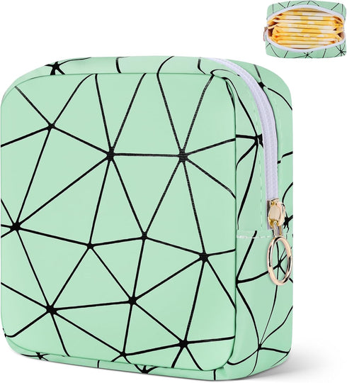 Likesing Period Bag for Tampon, Leather Sanitary Napkin Storage Bag for Girls
