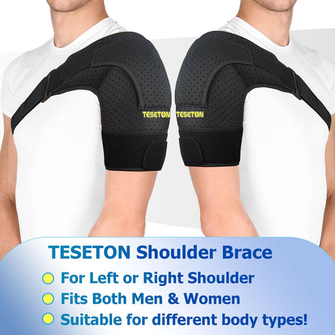 Shoulder Brace for Men and Women, Compression Sleeve for Pain Relief, Rotator Cuff Support