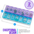 Pack 2 MEDca Weekly Pill Organizer, Twice-a-Day