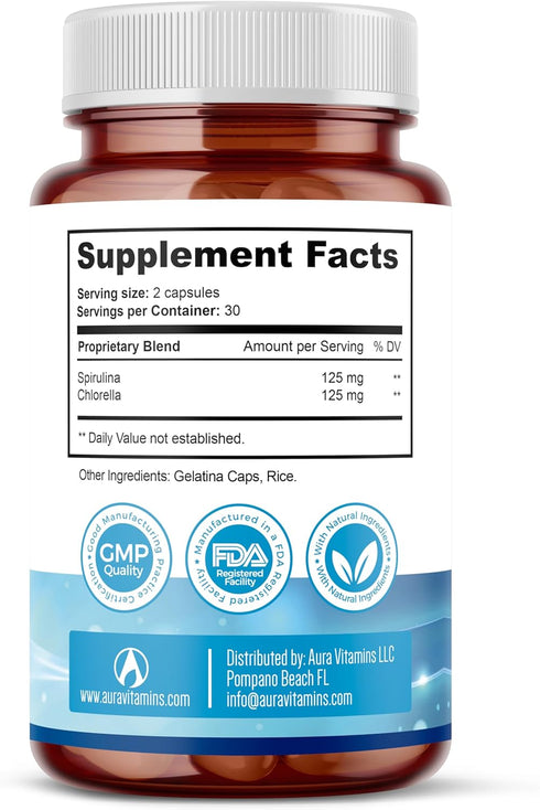 AFA Stem Cell Supplements 500mg - 60 Caps for Natural Antiaging & Longevity Properties, Boosts Immunity, Reduces Joint